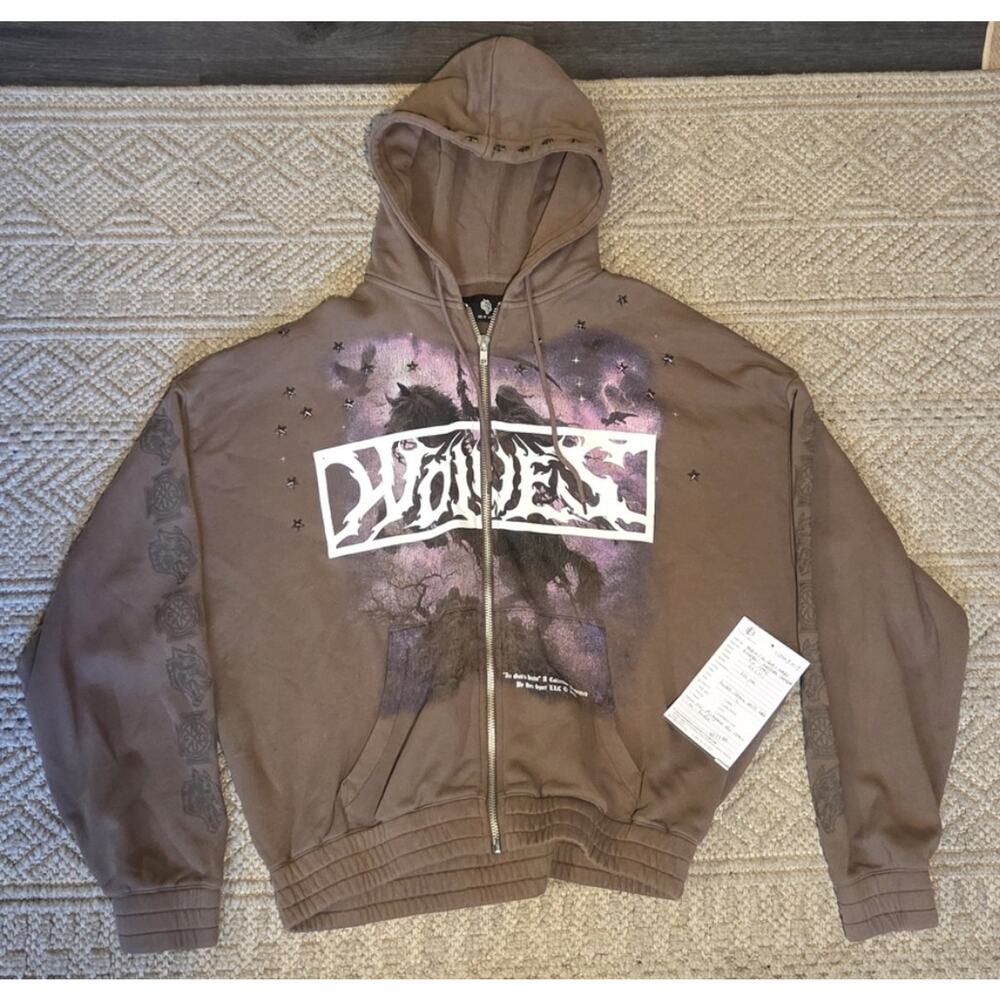 Darc Sport Zip Hoodie "In God's Hands" Midnight Horseman L 421/1000 SAMPLE🔥🔥